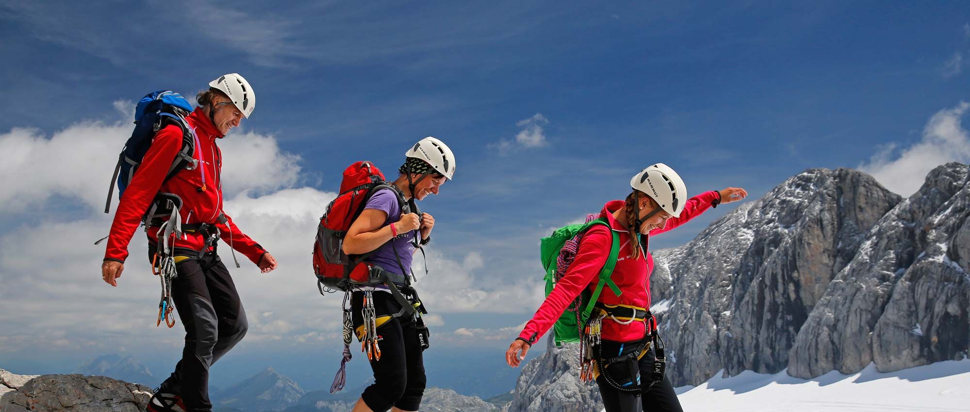 Klettern in den Bergen rund um das Hüttendorf Schladming